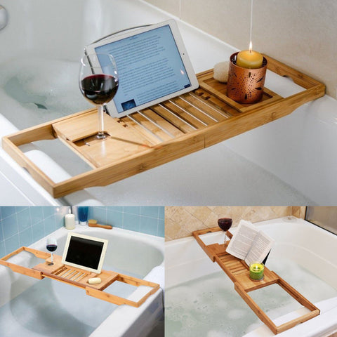 Oferta de cuidado personal: Bath Bridge de LuxeBath™ + Almohada de baño GRATIS + Rosas secas GRATIS 