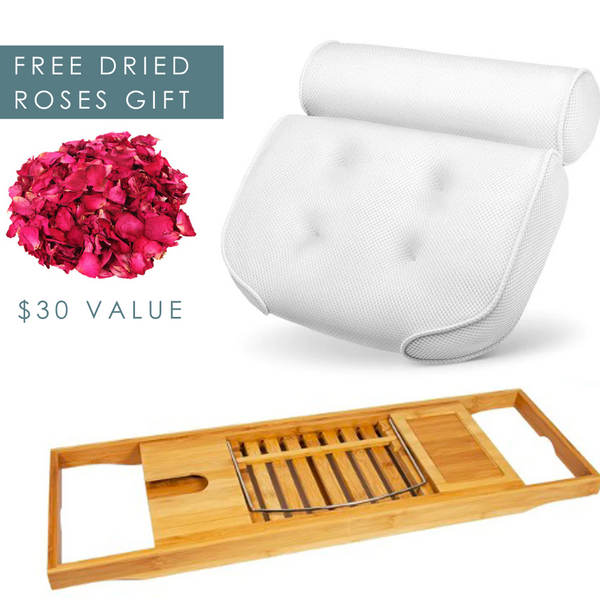 Paquete de almohada de baño y carrito de baño de LuxeBath™ + regalo gratis
