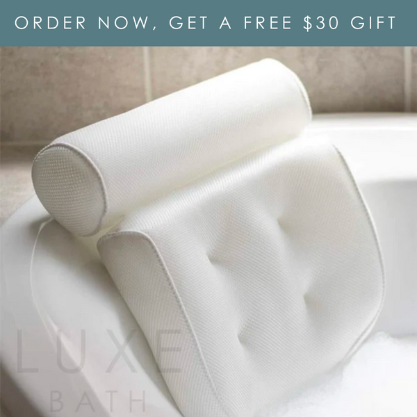 Paquete de almohada de baño y carrito de baño de LuxeBath™ + regalo gratis