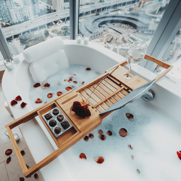 Puente de baño de bambú de LuxeBath™ 