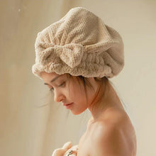 Cargar imagen en el visor de la galería, Gorro de microfibra con lazo para el pelo de LuxeBath™
