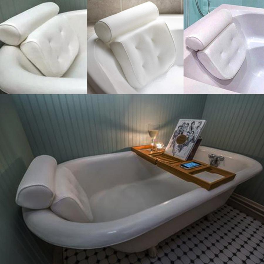 Bath Pillow,Luxury Bathtub Pillow,Spa Bathtub Ergonomic for Tub Neck B –  1981Life